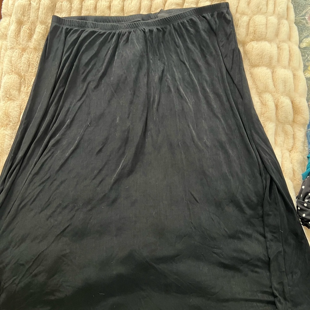 Chic Black Maxi Skirt for Women 4X Plus